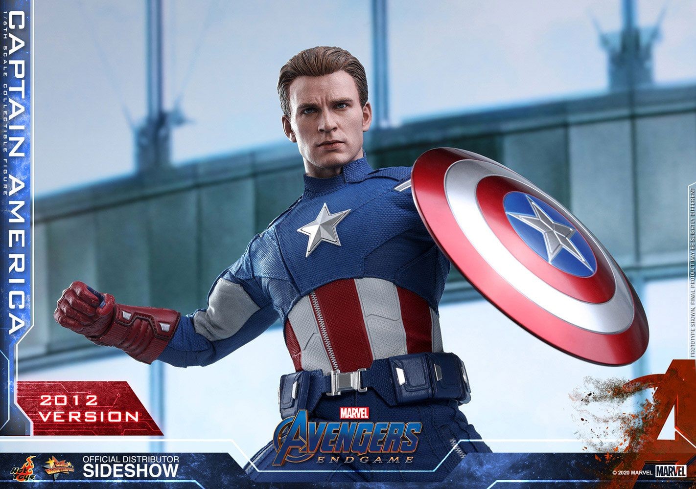 Vengadores: Endgame Figura Movie Masterpiece 1/6 Captain America (2012 Version) 30 cm Hot Toys