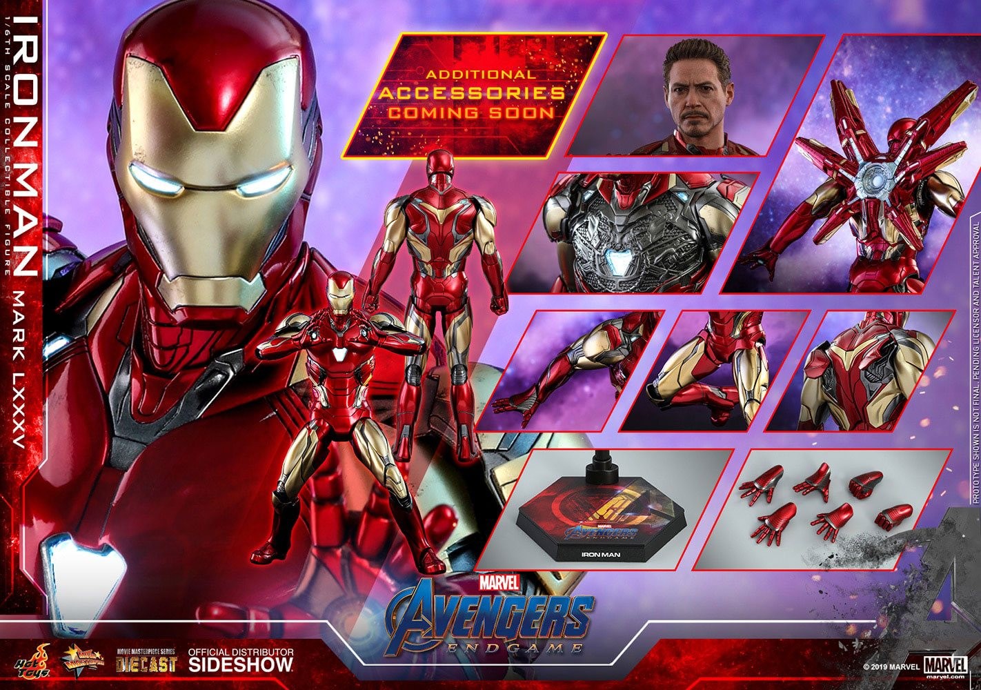 Vengadores: Endgame Figura Movie Masterpiece Series Diecast 1/6 Iron Man Mark LXXXV 32 cm Hot Toys