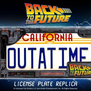 Back To The Future Replica 1/1 ´Outatime´ DeLorean Matrícula Doctor Collector