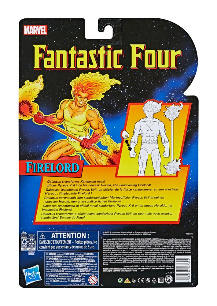 Fantastic Four Marvel Legends Series Figura 2022 Firelord 15 cm