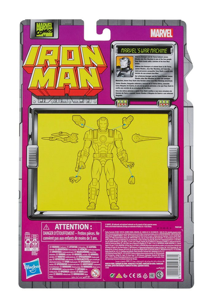 Iron Man Marvel Legends Series Figura 2022 Marvel's War Machine 15 cm