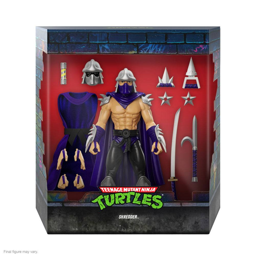 Tortugas Ninja Figura Ultimates Shredder (Silver Armor) 18 cm