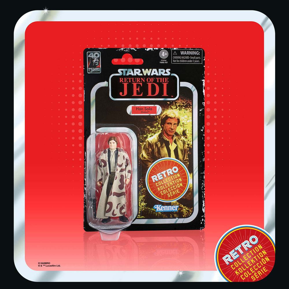 Star Wars Episode VI Retro Collection Figura Han Solo (Endor) 10 cm