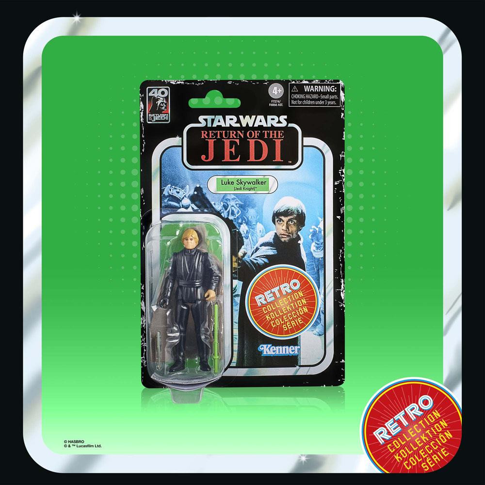 Star Wars Episode VI Retro Collection Figura Luke Skywalker (Jedi Knight) 10 cm