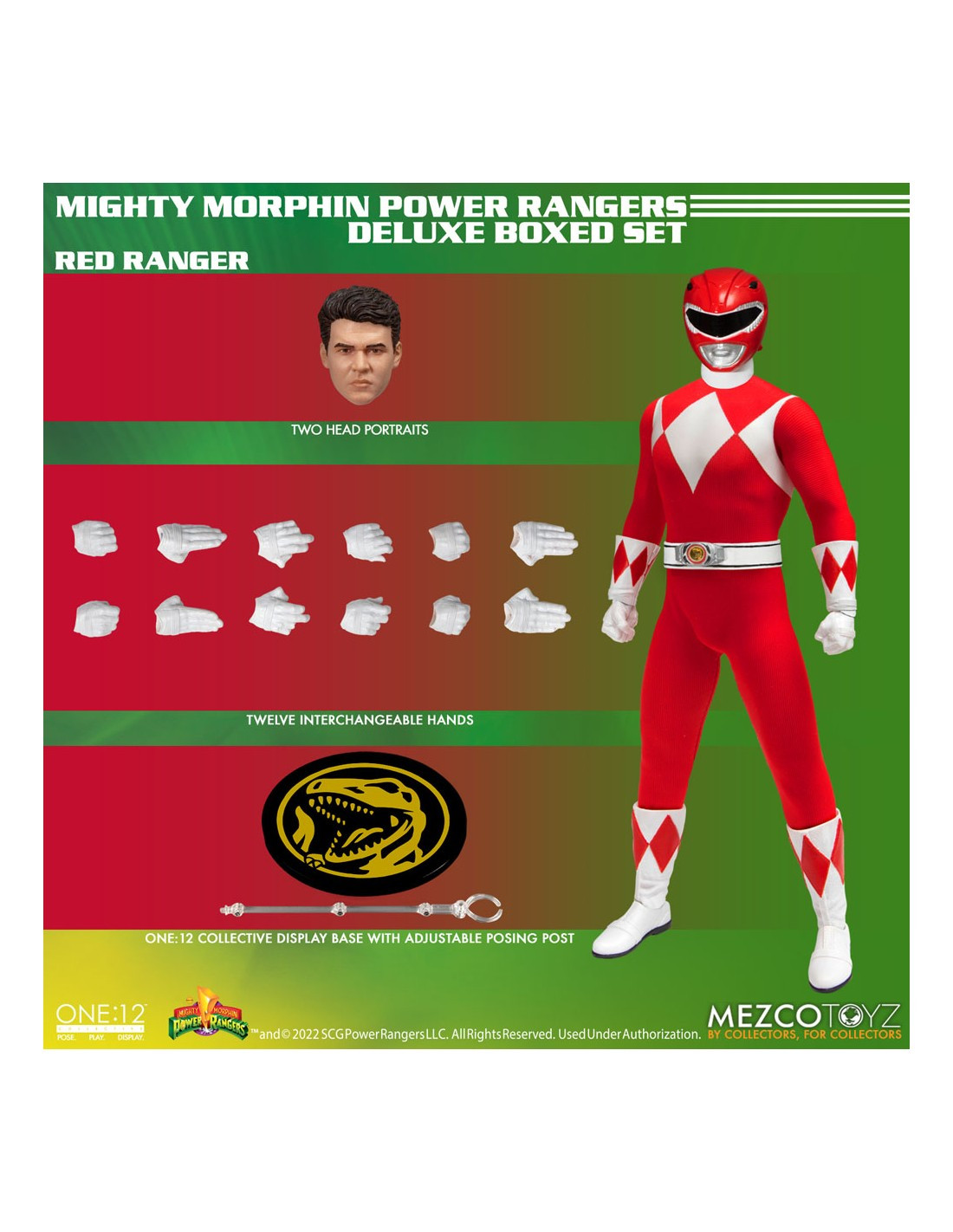 SET DELUXE POWER RANGERS 5 FIGURAS 17 CM MIGHTY MORPHIN POWER RANGERS THE ONE:12 COLLECTIVE