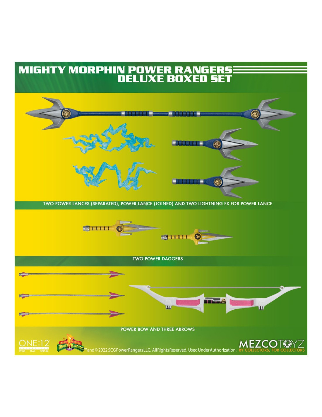 SET DELUXE POWER RANGERS 5 FIGURAS 17 CM MIGHTY MORPHIN POWER RANGERS THE ONE:12 COLLECTIVE