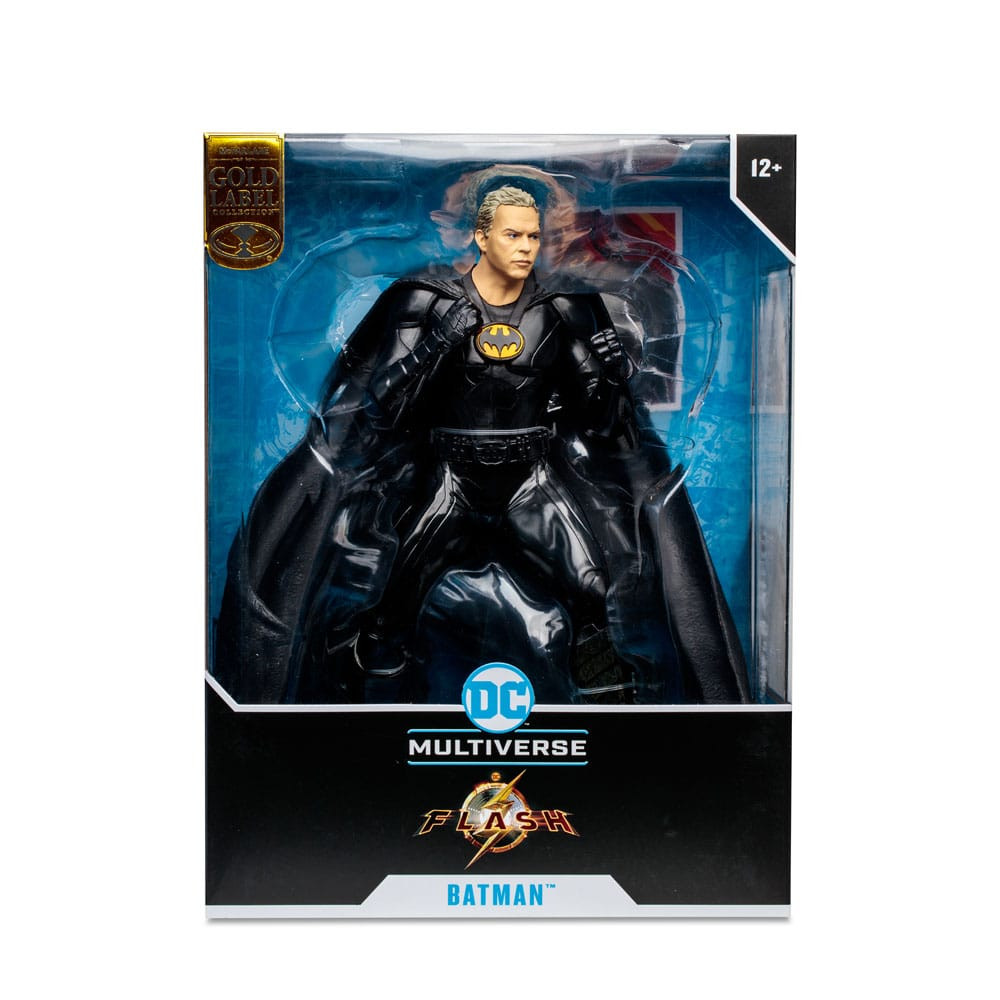 DC The Flash Movie Estatua Batman Multiverse Unmasked (Gold Label) 30 cm