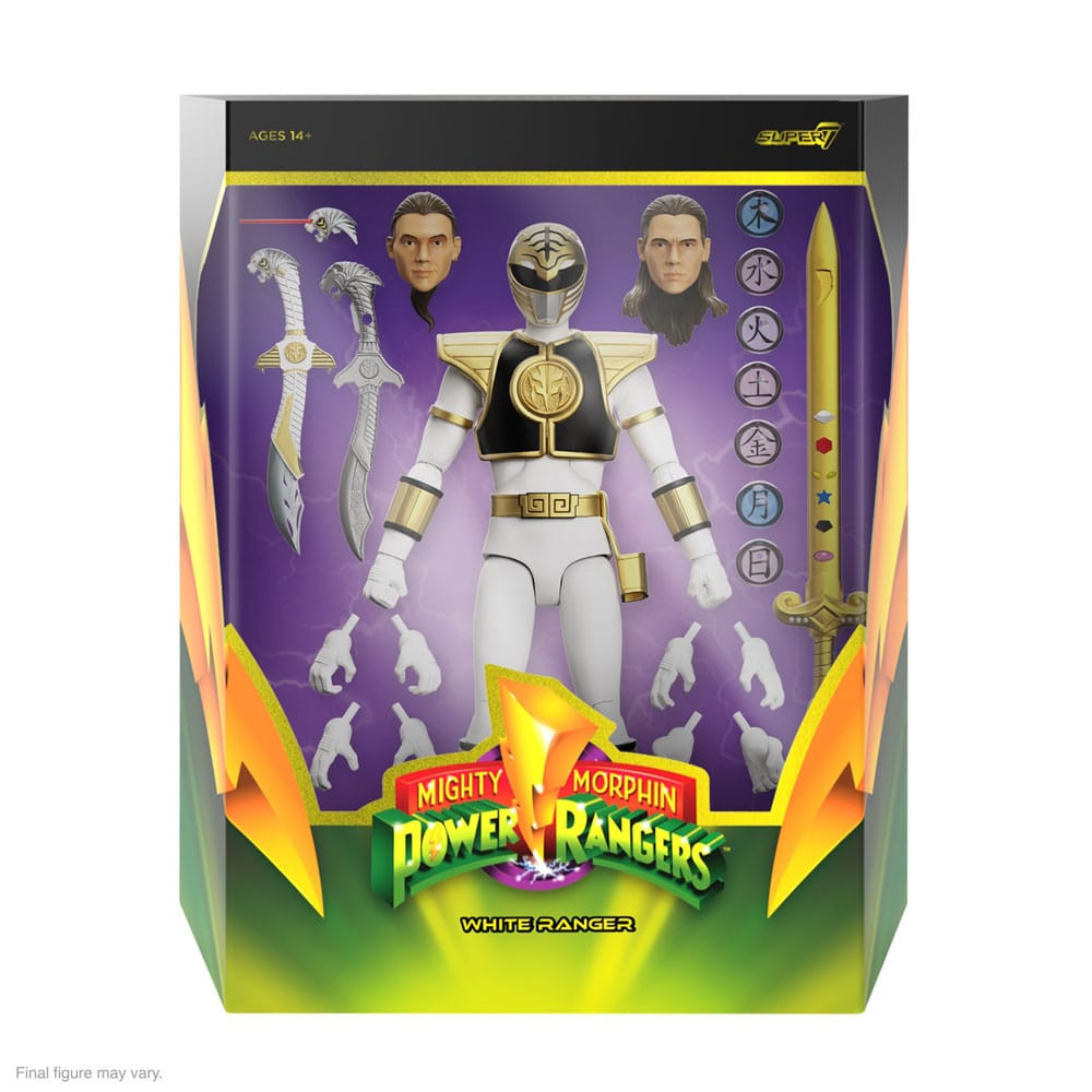 Power Rangers Figura Ultimates White Ranger 18 cm