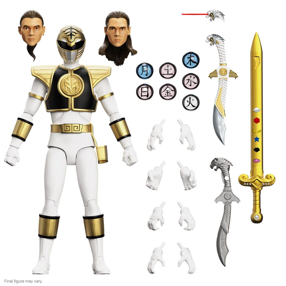 Power Rangers Figura Ultimates White Ranger 18 cm