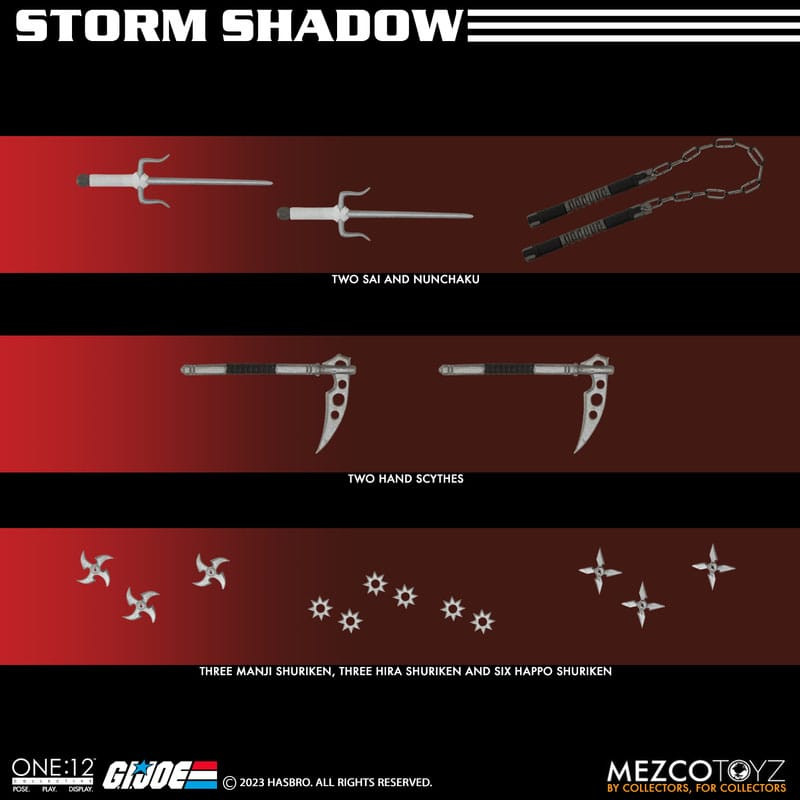 G.I. Joe Figura 1/12 Storm Shadow 16 cm