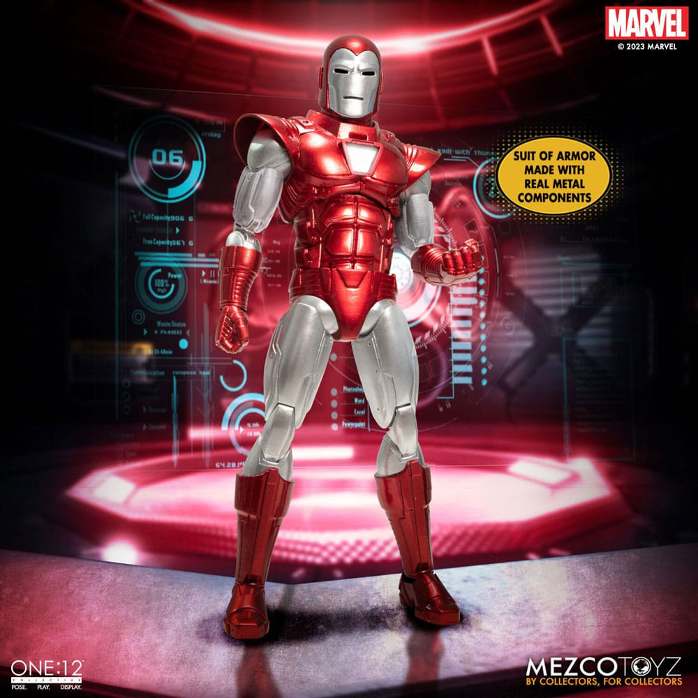 IRON MAN SILVER CENTURION EDITION FIG 16 CM MARVEL ONE:12 COLLECTIVE