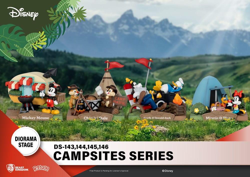 Disney Diorama PVC D-Stage Campsite Series Chip & Dale 10 cm
