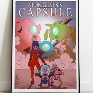 PARODIA PRINT Poster Crossover DB - Neon Genesis Capsule