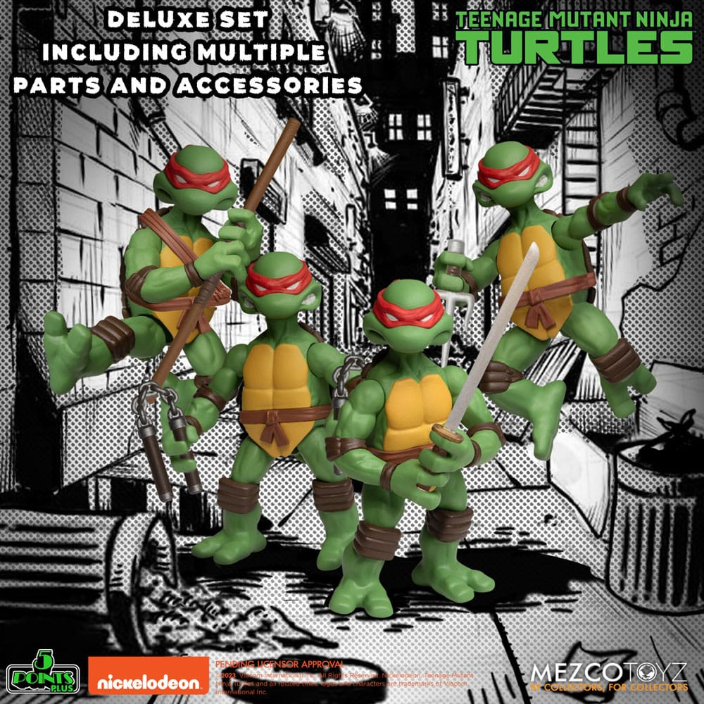 Teenage Mutant Ninja Turtles Figuras Teenage Mutant Ninja Turtles Deluxe Set 8 cm