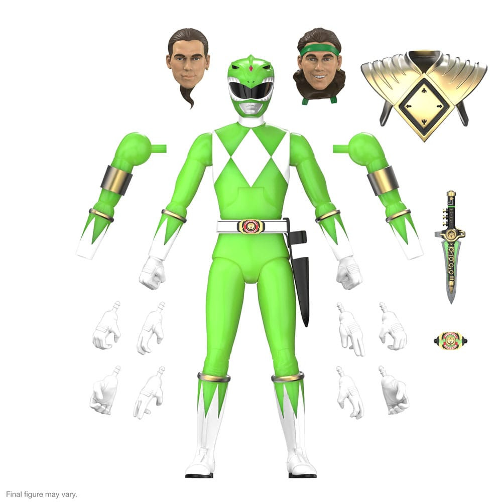 Power Rangers Figura Ultimates Green Ranger (Glow) 18 cm