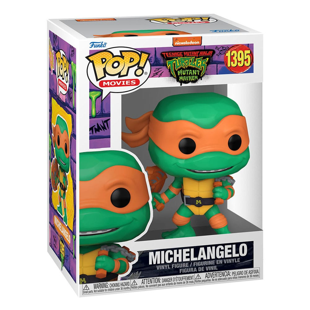 Tortugas Ninja POP! Movies Vinyl Figura Michelangelo 9 cm