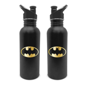 Cocina y vajilla Batman - Botella de agua, licencia oficial - Capacidad: 700 ml - Material: acero inoxidable
