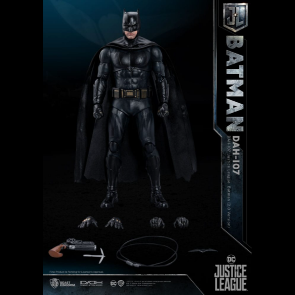 BATMAN JUSTICE LEAGUE DYNAMIC 8CTION HEROES. Figura articulada de "Justice League" a escala 1/9, tamaño aprox. 20 cm. Viene con accesorios.