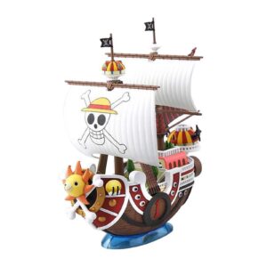 Bandai Hobby presenta dentro de la colección Grand Ship Collection, el model kit para montar el barco Thousand Sunny de la popular serie "One Piece". Este model kit puede ensamblarse sin necesidad de pegamento ni necesita ser pintado. Mide 30 cm de largo.