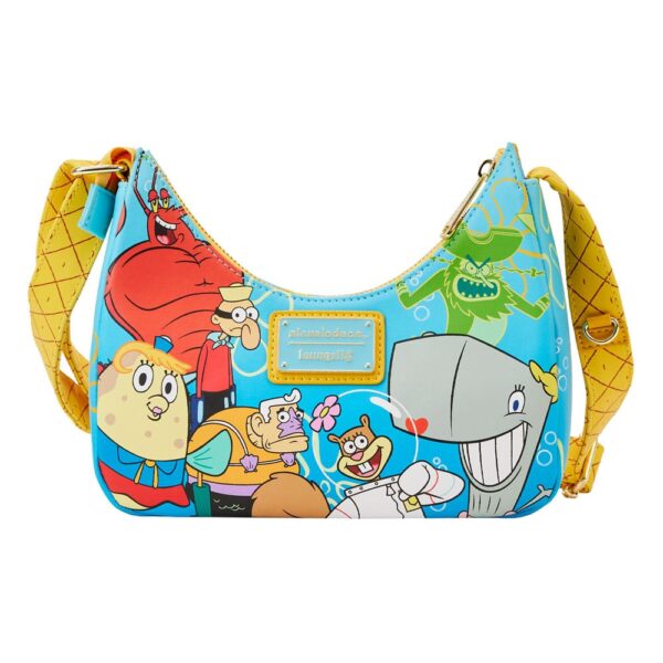 Bolsas y Mochilas Bob Esponja - Bandolera de alta calidad - Licencia oficial - Material: poliéster - Dimensiones: 24 x 6 x 21 cm