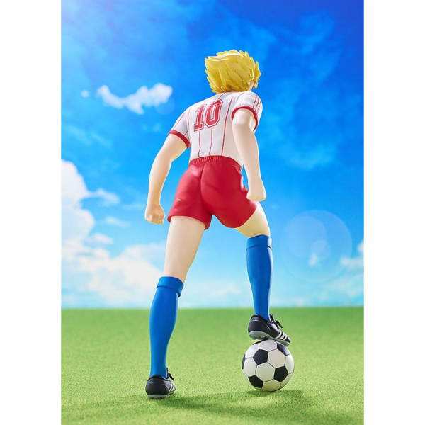 Estatuas Capitán Tsubasa Estatua de Captain Tsubasa´, fabricada en PVC, tamaño aprox. 16 cm. Viene en una caja con ventana.