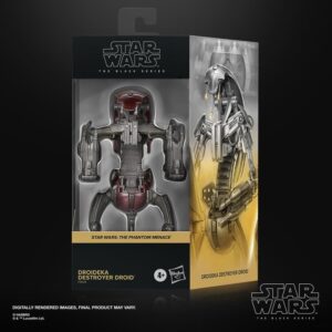 Figuras Star Wars DROIDE DESTRUCTOR DROIDEKA: Armados con blásters dobles en sus brazos, los droideka son droides destructores diseñados para un solo propósito: la aniquilación
