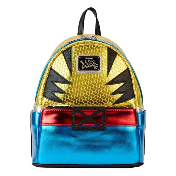 LOUNGEFLY SHINE WOLVERINE MARVEL. Bolsas y Mochilas Marvel - Mochila de alta calidad - Licencia oficial - Material: poliéster / cuero PU - Dimensiones: 23 x 27 x 12 cm