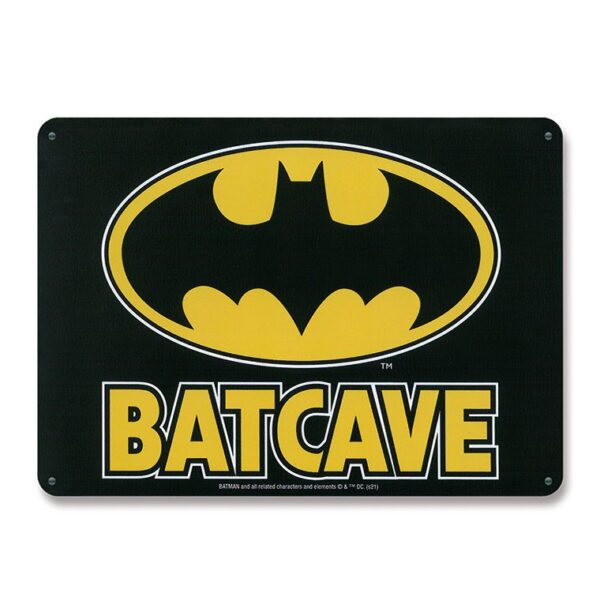 Placas metálicas DC Comics - Placa de chapa, licencia oficial - Dimensiones: 15 x 21 cm