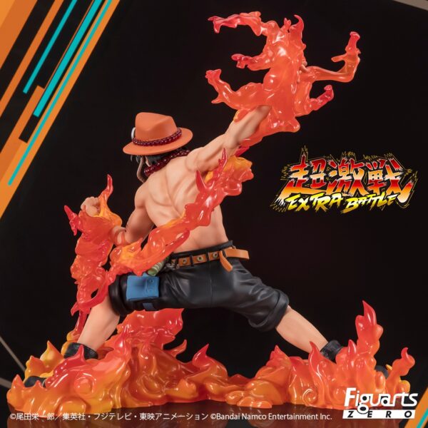 Tamashii Nations presenta, dentro de la colección Figuarts Zero, la figura de Portgas D. Ace -One Piece Bounty Rush 5th Anniversary Version Extra Battle . Mide 17 cm y está basada en el personaje del anime "One Piece". Incluye efectos.