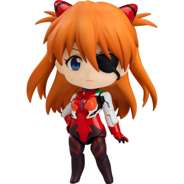 Figuras Evangelion Good Smile Company nos presenta una fantástica figura de Asuka Shikinami Langley de la película animada `Rebuild of Evangelion´. Figura articulada de la línea Nendoroid, fabricada en PVC, tamaño aprox. 10 cm. Viene con accesorios en una caja con ventana.