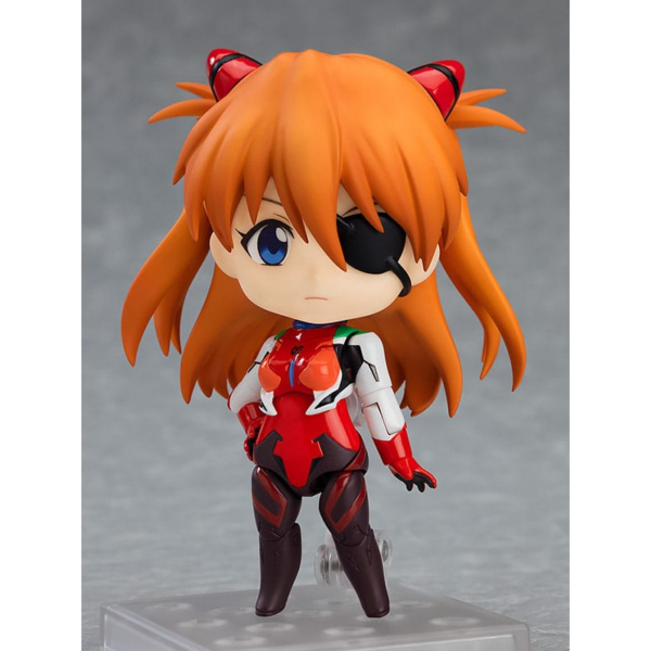 Figuras Evangelion Good Smile Company nos presenta una fantástica figura de Asuka Shikinami Langley de la película animada `Rebuild of Evangelion´. Figura articulada de la línea Nendoroid, fabricada en PVC, tamaño aprox. 10 cm. Viene con accesorios en una caja con ventana.