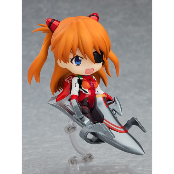 Figuras Evangelion Good Smile Company nos presenta una fantástica figura de Asuka Shikinami Langley de la película animada `Rebuild of Evangelion´. Figura articulada de la línea Nendoroid, fabricada en PVC, tamaño aprox. 10 cm. Viene con accesorios en una caja con ventana.