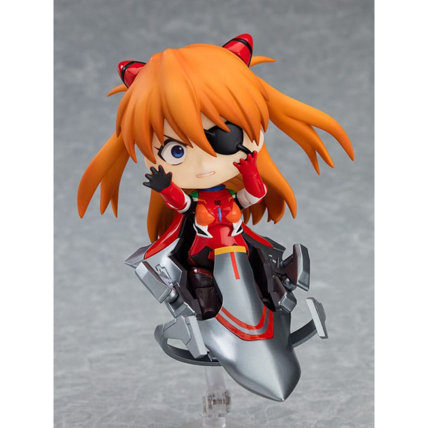 Figuras Evangelion Good Smile Company nos presenta una fantástica figura de Asuka Shikinami Langley de la película animada `Rebuild of Evangelion´. Figura articulada de la línea Nendoroid, fabricada en PVC, tamaño aprox. 10 cm. Viene con accesorios en una caja con ventana.