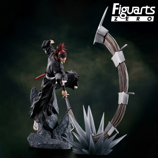 Tamashii Nations presenta, dentro de la colección Figuarts Zero, la figura de Renji Abarai. Está basada en el personaje del anime "Bleach: Thousand Year Blood War" y mide 25 cm. Se muestra saltando mientras desata un poderoso corte con Jaomaru.