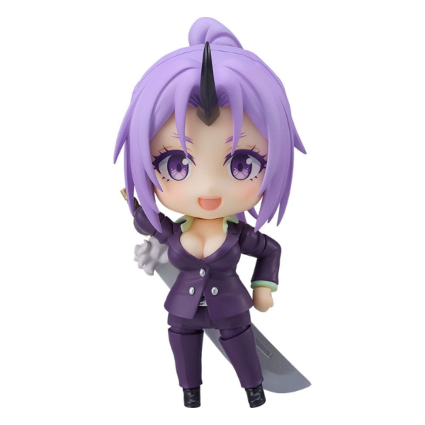 Figuras That Time I Got Reincarnated as a Slime Figura articulada del anime "That Time I Got Reincarnated as a Slime" de la línea Nendoroid, tamaño aprox. 10 cm. Viene con accesorios en una caja con ventana.