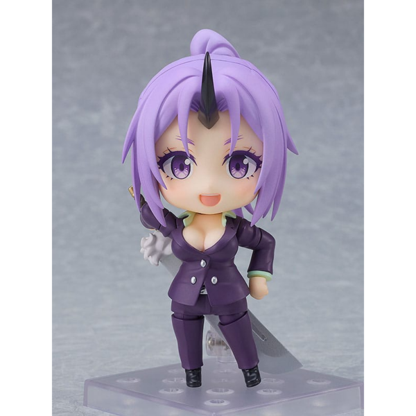 Figuras That Time I Got Reincarnated as a Slime Figura articulada del anime "That Time I Got Reincarnated as a Slime" de la línea Nendoroid, tamaño aprox. 10 cm. Viene con accesorios en una caja con ventana.