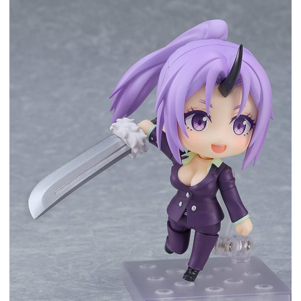 Figuras That Time I Got Reincarnated as a Slime Figura articulada del anime "That Time I Got Reincarnated as a Slime" de la línea Nendoroid, tamaño aprox. 10 cm. Viene con accesorios en una caja con ventana.