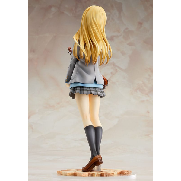 Estatua de Kaori Miyazono del anime ´Your Lie in April´, fabricada en PVC y a escala 1/8, tamaño aprox. 20 cm. Viene con una caja con ventana.