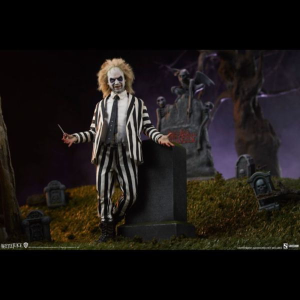 Figuras: 30 cm Beetlejuice Figura articulada de la película "Bitelchús" con ropa tela y accesorios, tamaño aprox. 30 cm.