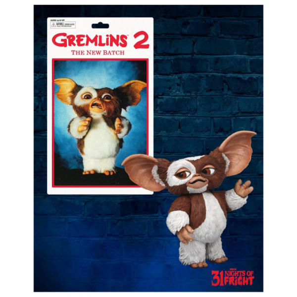 NECA presenta esta figura de Gizmo The Mogwai, basada en su aspecto en la película "Gremlins 2 the New Batch". Es una figura articulada de 12 cm aproximadamente.