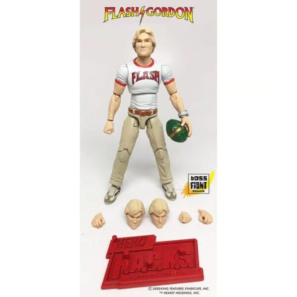Figuras Flash Gordon Figura articulada con accesorios, tamaño aprox. 10 - 15 cm. Licencia oficial.