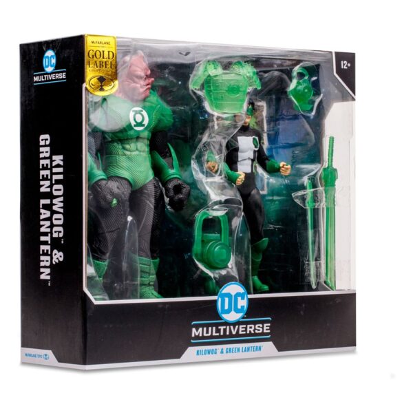 Figuras DC Comics Pack de 2 figuras articuladas de la línea "DC Multiverse", tamaño aprox. 18 cm. Viene en una caja con ventana.