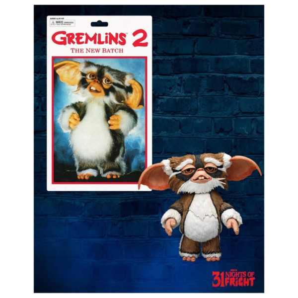 NECA presenta esta figura de Lenny The Mogwai, basada en su aspecto en la película "Gremlins 2 the New Batch". Es una figura articulada de 12 cm aproximadamente.