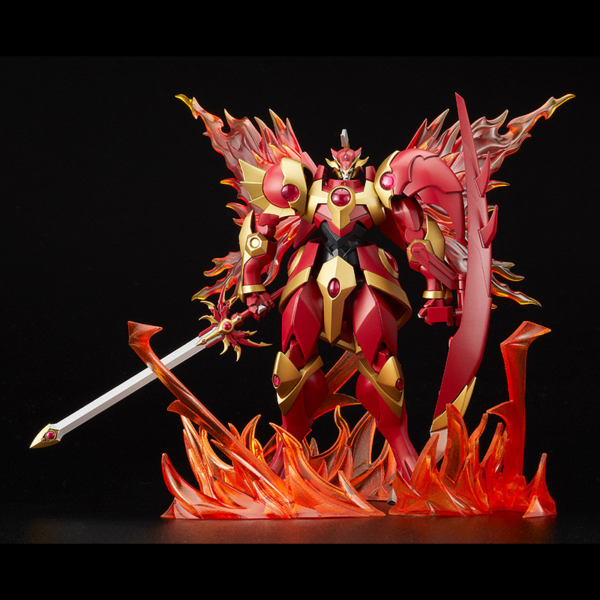 Good Smile Company vuelve a presentar, dentro de la colección Moderoid, el model kit de Rayearth the Spirit of Fire. Mide 16 cm y está basado en el personaje del anime "Magic Knight Rayearth". Los efectos llama de su espalda son desmontables e incluye piezas intercambiables para las manos, la espada y el escudo.