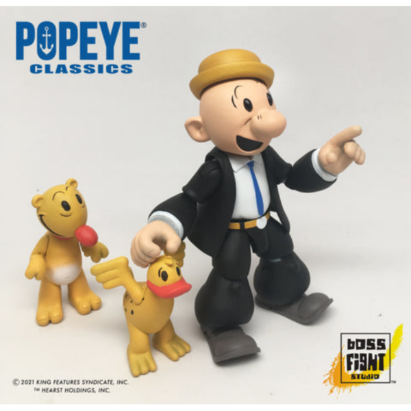 Figuras Popeye Figura articulada con accesorios, tamaño aprox. 10 - 15 cm. Licencia oficial.