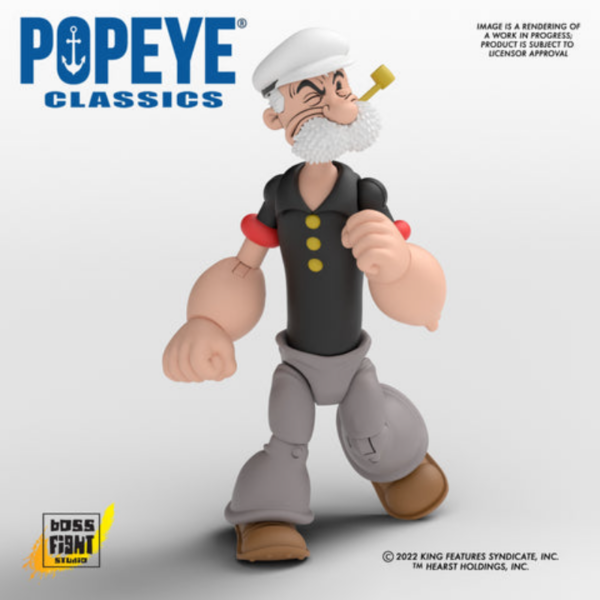 Figuras Popeye Figura articulada con accesorios, tamaño aprox. 10 - 15 cm. Licencia oficial.