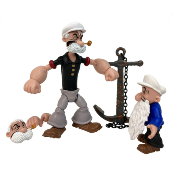 Figuras Popeye Figura articulada con accesorios, tamaño aprox. 10 - 15 cm. Licencia oficial.