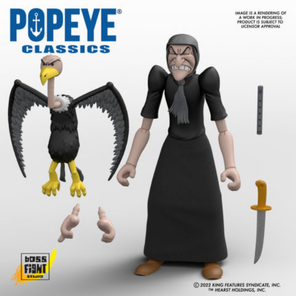 Figuras Popeye Figura articulada con accesorios, tamaño aprox. 10 - 15 cm. Licencia oficial.