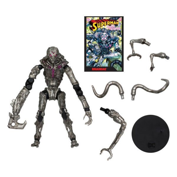 Figuras DC Comics Cómic en inglés Figura articulada tamaño aprox. 18 cm y cómic (en inglés, disponible exclusivamente en este producto). El blíster es clipable: el cómic se puede leer y volver a colocar en su embalaje para que se mantenga en perfecto estado.