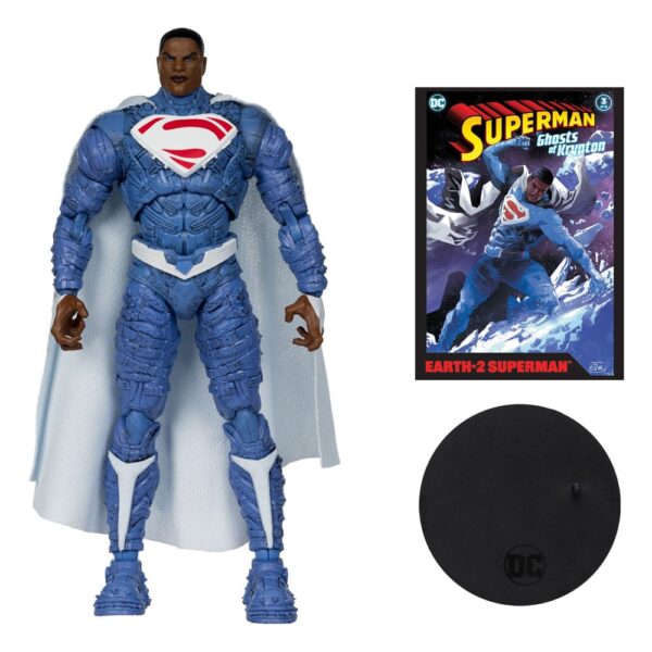 Figuras DC Comics Cómic en inglés Figura articulada tamaño aprox. 18 cm y cómic (en inglés, disponible exclusivamente en este producto). El blíster es clipable: el cómic se puede leer y volver a colocar en su embalaje para que se mantenga en perfecto estado.